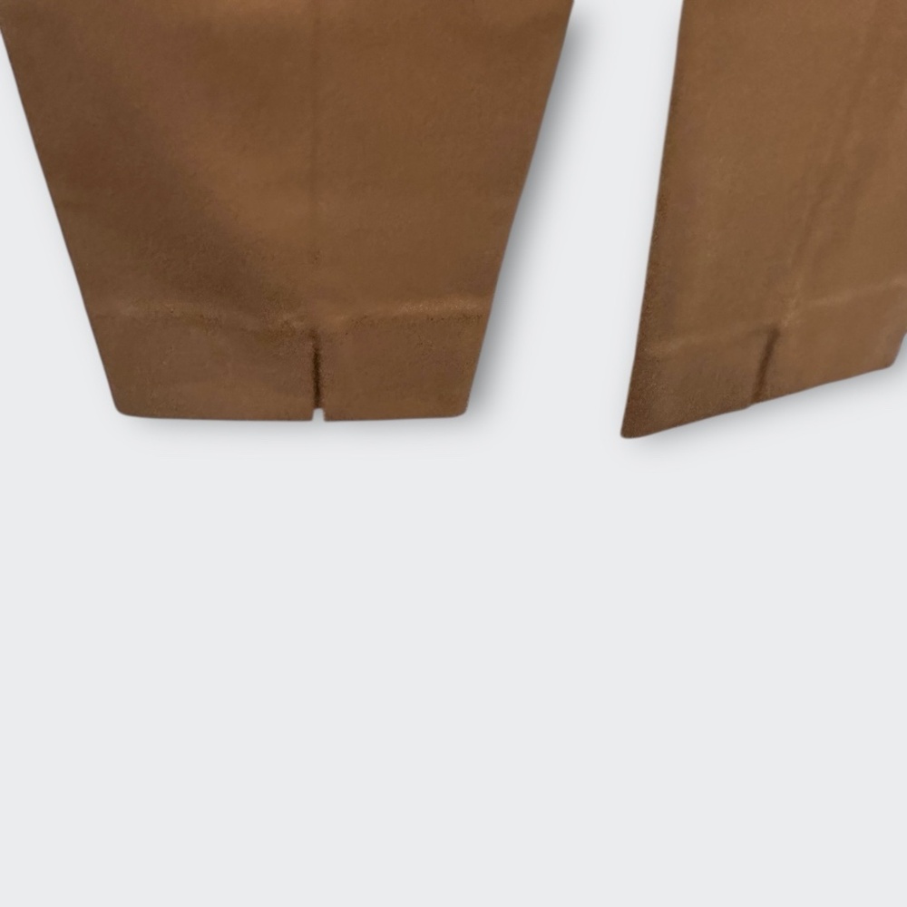 Quince Ultra-Stretch Ponte Pintuck Ankle Pants S Brown Roasted Pecan Minimalist - Picture 9 of 15